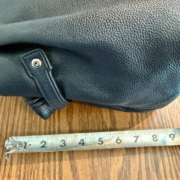 KATE SPADE Black Leather Shoulder Bag - Classic Hobo Satchel 2000s-2010s - Picture 12 of 14